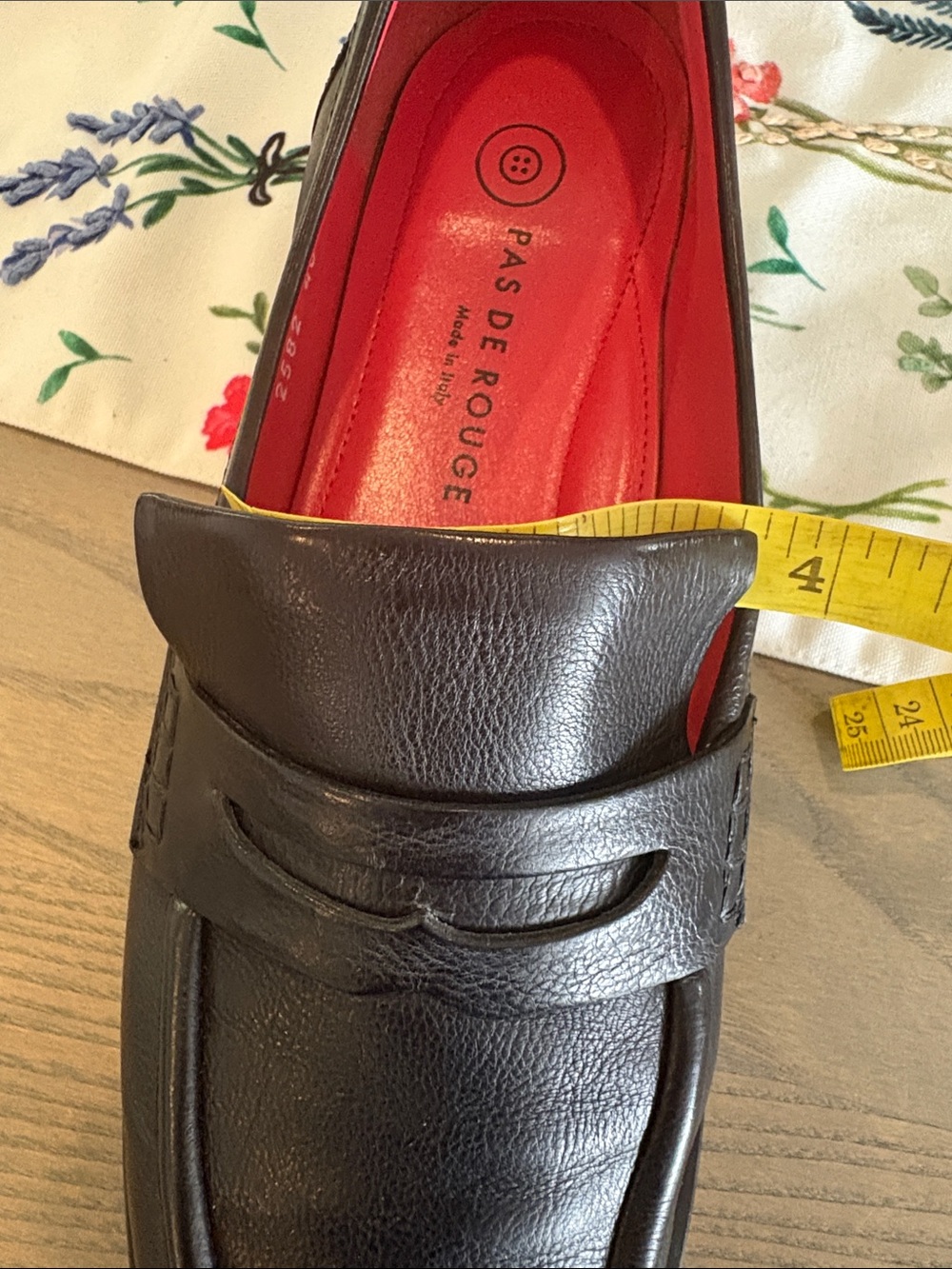 Pas de Rouge Marta Soft Calf Nero Loafer NWT - Picture 14 of 16